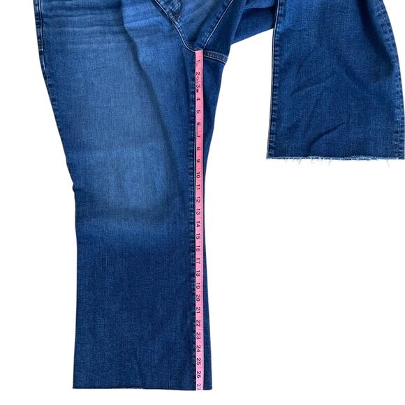 Madewell Mid-Rise Kick Out Jeans Dark Blue Size 22W - Picture 11 of 16